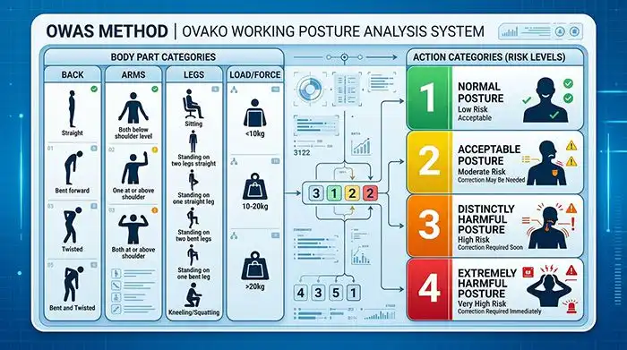 ارزیابی کل بدن به روش OWAS