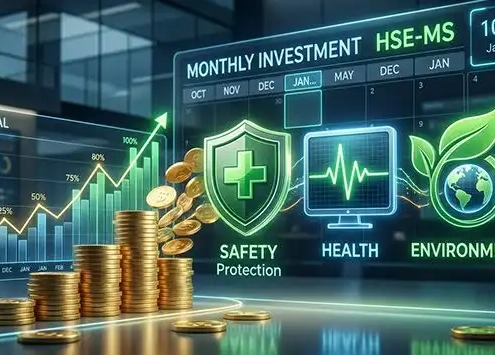 سرمایه گذاری ماهانه در سیستم مدیریت HSE-MS