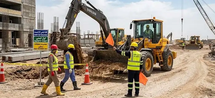 ایمنی اجرای عملیات با ماشین‌ آلات